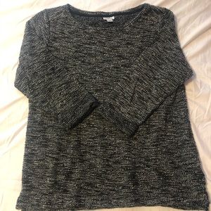 Croft and Barrow Black And White Sweater